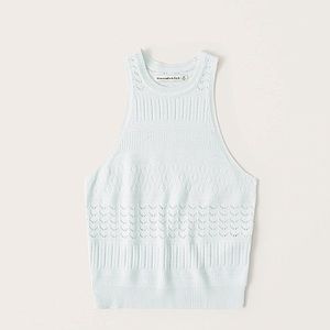 Abercrombie light blue knit tank